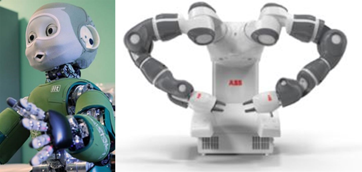 Conversational robot nina and the cobot yumi